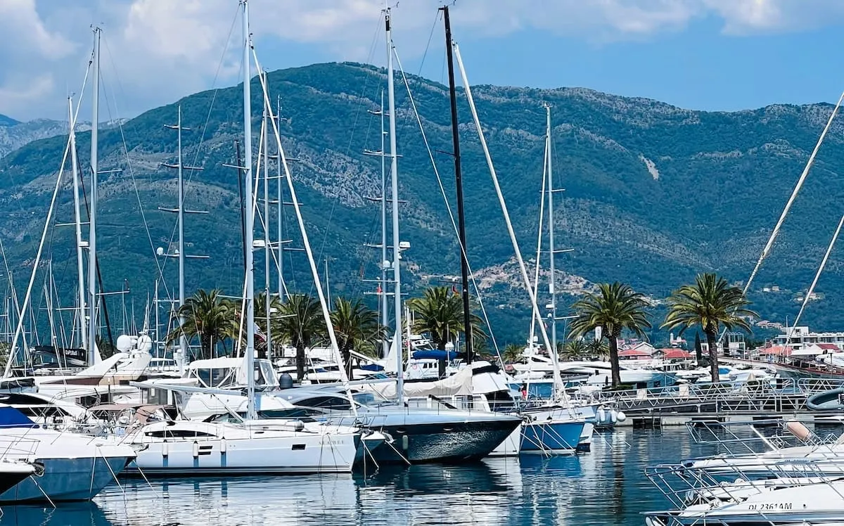 Boat mooring in Tivat