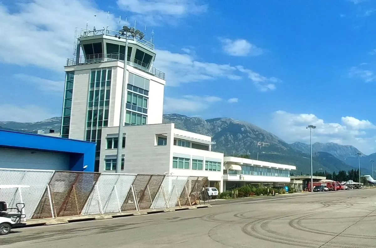 The apron at Tivat Airport (TIV)